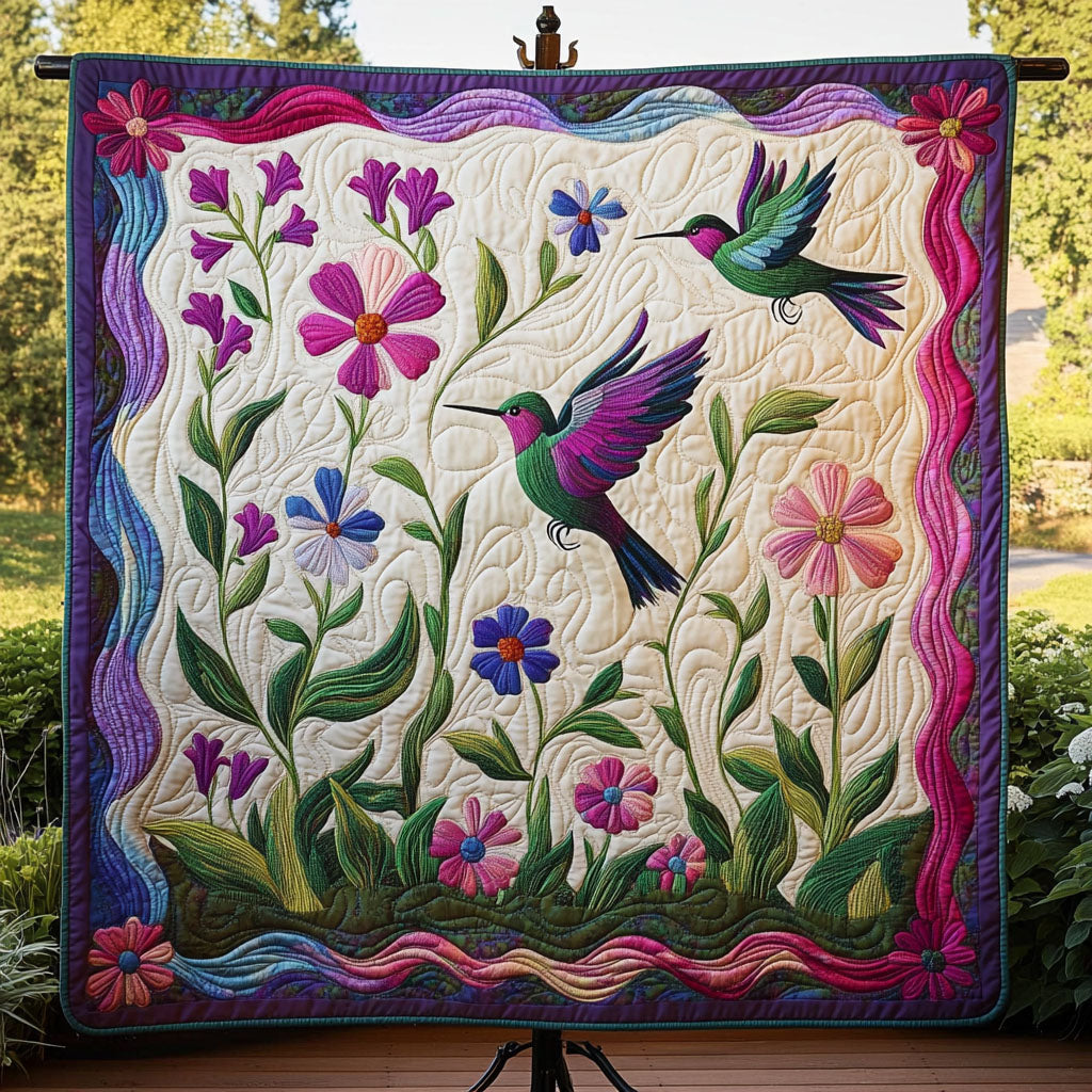 Hummingbird Dreams Quilted Blanket NCU0PT6106
