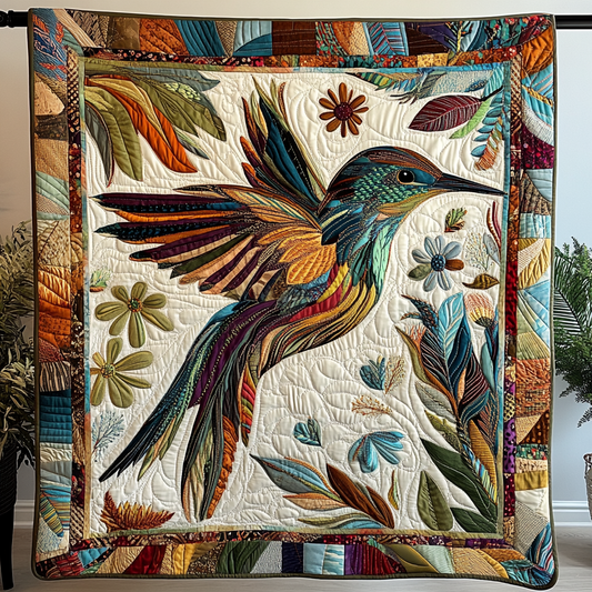 Hummingbird Flight Quilted Blanket NCU0DK8244
