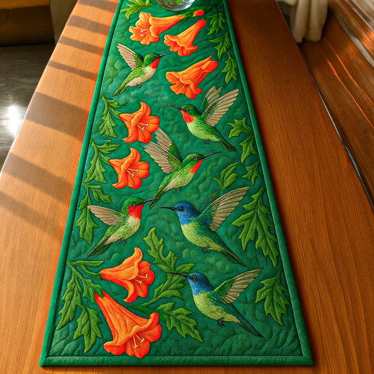 Hummingbird Flight Quilted Table Runner NCU0NT5410