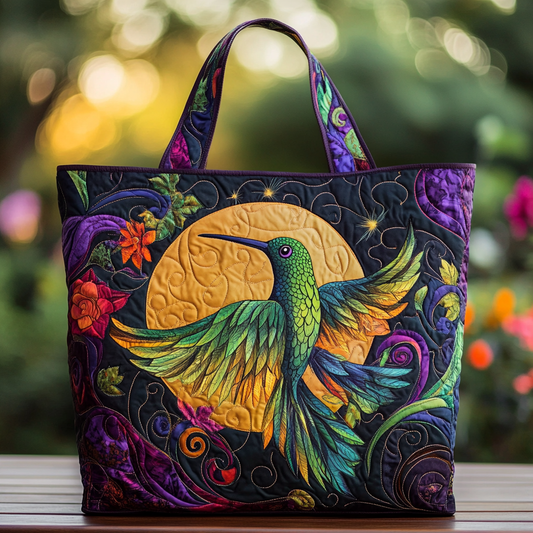 Hummingbird Flight Quilted Tote Bag NCU0DK8700