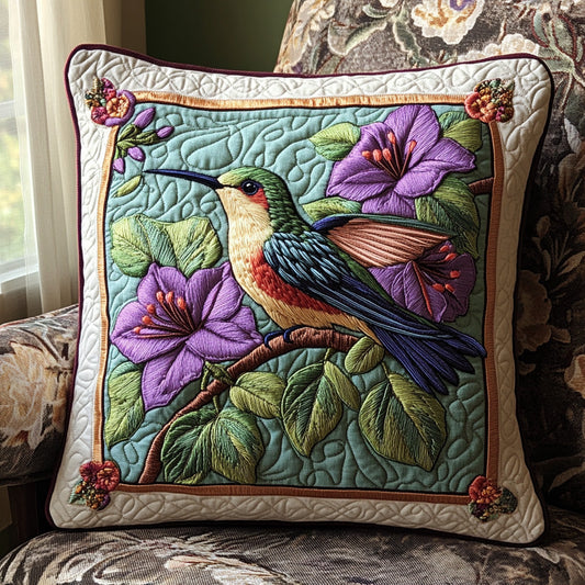 Hummingbird Garden Quilted Pillow Case NCU0DV6402