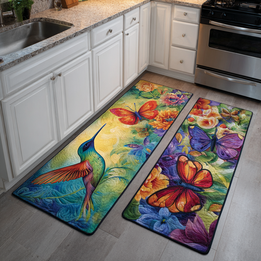 Hummingbird Garden Kitchen Area Rug NCU0DK11063