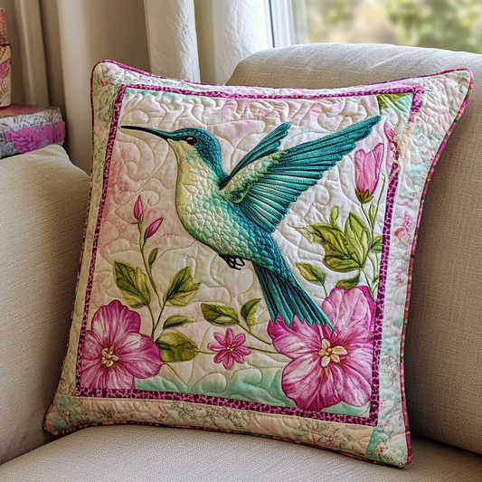 Hummingbird Glow Quilted Pillow Case NCU0DK7883
