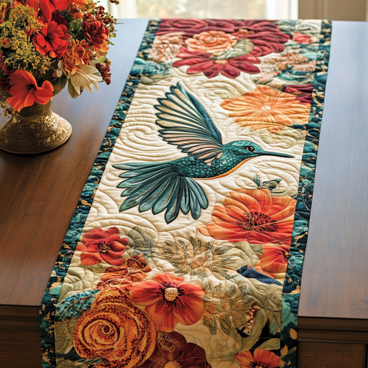 Hummingbird Haven Quilted Table Runner NCU0DK7691