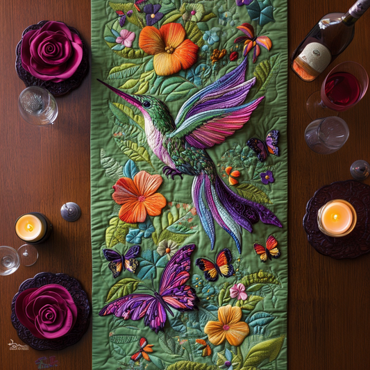 Hummingbird Haven Quilted Table Runner NCU0VH2319
