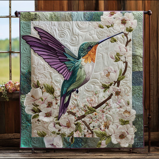 Hummingbird Joy Quilted Blanket NCU0DK8251
