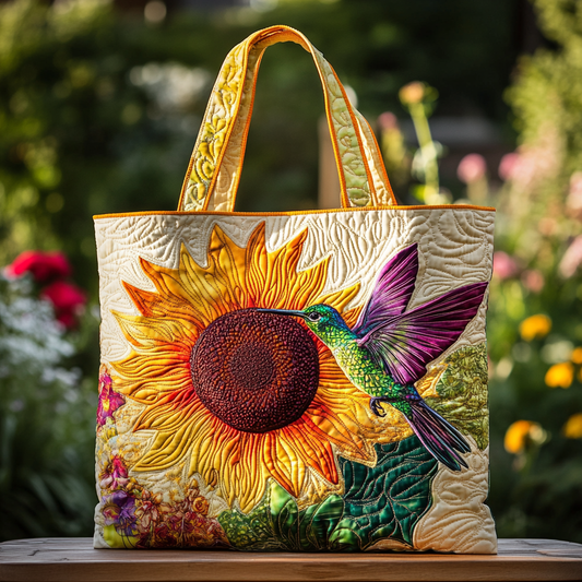 Hummingbird Joy Quilted Tote Bag NCU0DK8711
