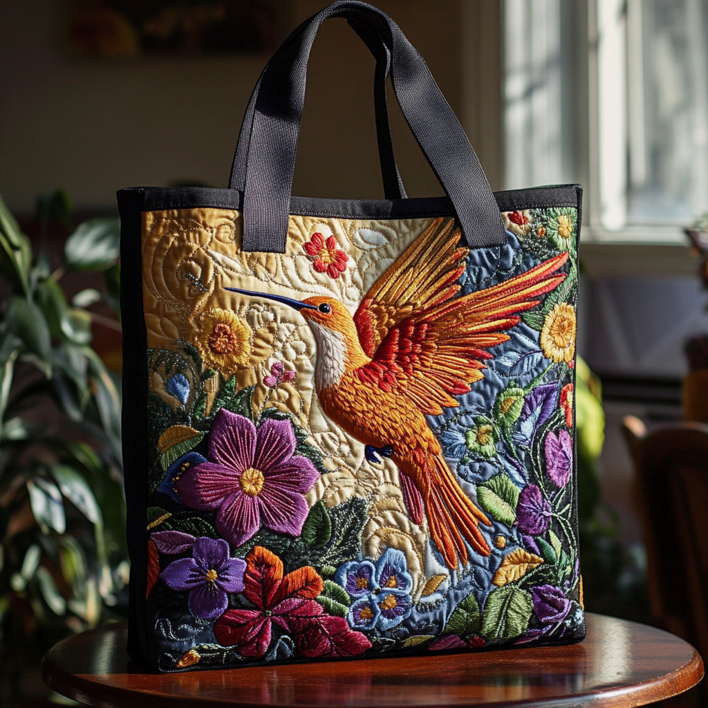 Hummingbird Keepsake Quilted Tote Bag NCU0DV6820