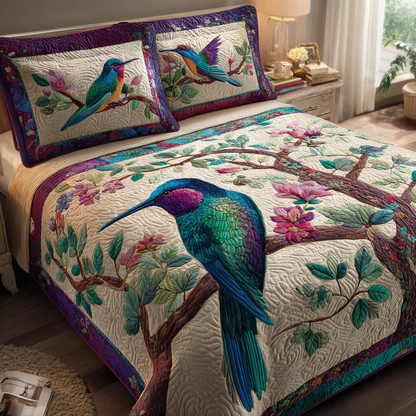 Hummingbird Light 3-Piece Quilted Bedding Set NCU0DK11040