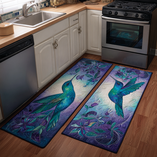 Hummingbird Light Kitchen Area Rug NCU0DK11060