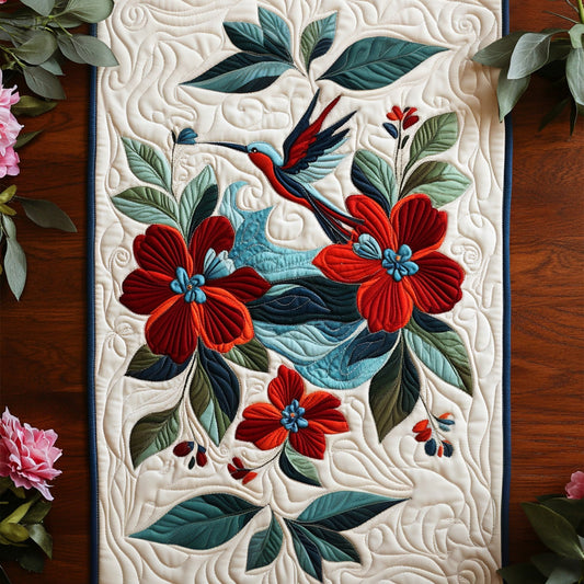 Hummingbird Magic Quilted Table Runner NCU0PT6737