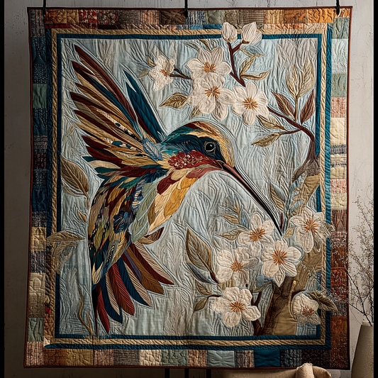 Hummingbird Melody Quilted Blanket NCU0DK8250