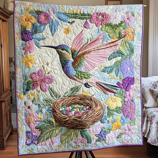 Hummingbird Nest Quilted Blanket NCU0VH4511