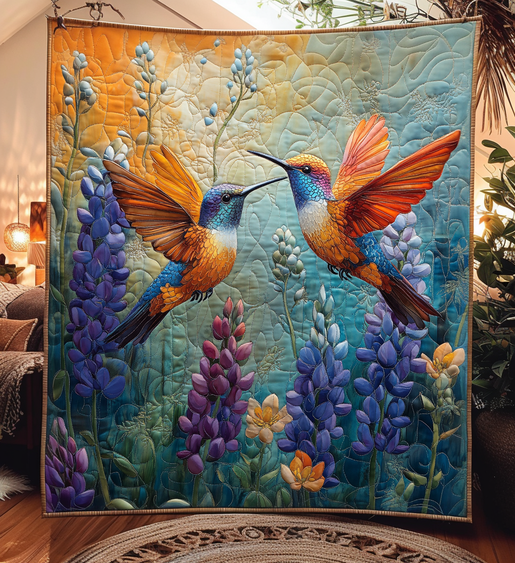 Hummingbird Serenade Quilted Blanket NCU0DV1264