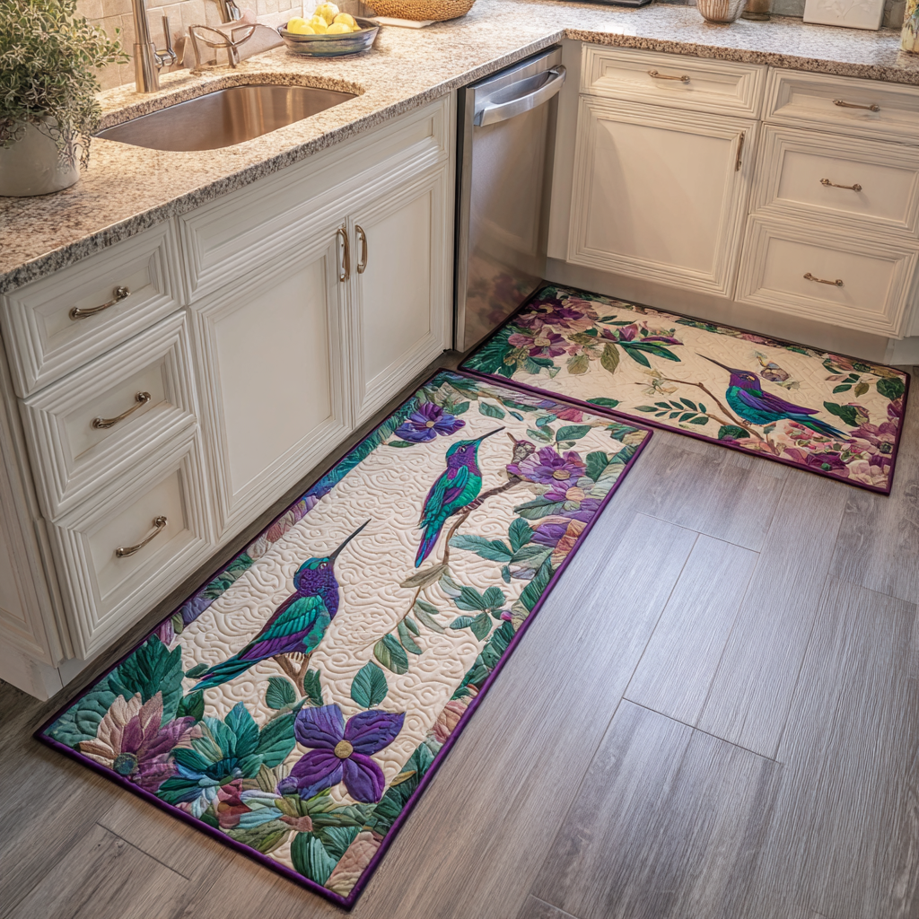 Hummingbird Song Kitchen Area Rug NCU0DK11064