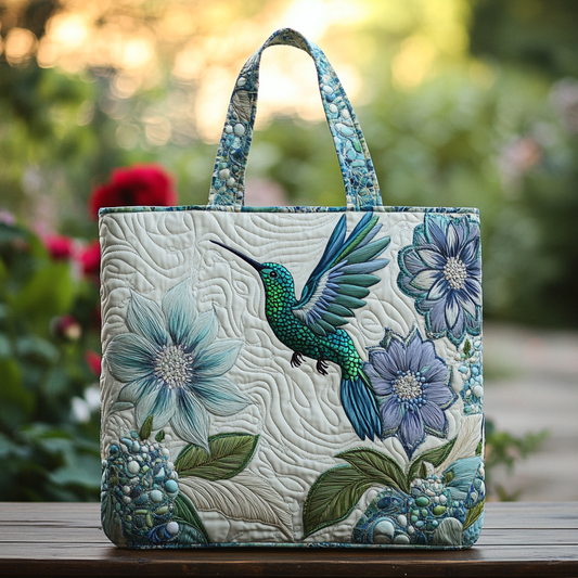Hummingbird Song Quilted Tote Bag NCU0DK8703