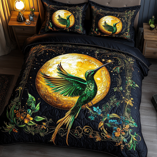 Hummingbird Wings 3-Piece Quilted Bedding Set NCU0DK8523