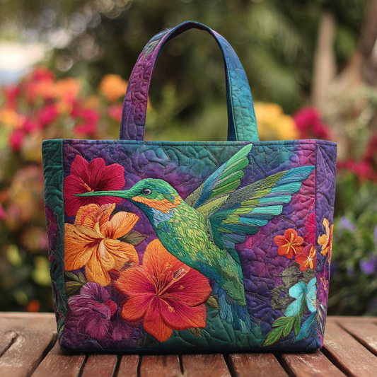 Hummingbird Wings Quilted Tote Bag NCU0DK8705
