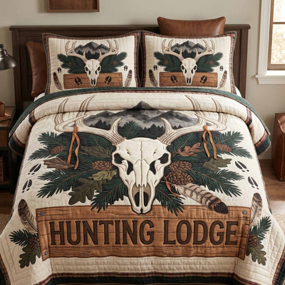 Hunting Lodge 3-Piece Quilted Bedding Set NCU0XD2840