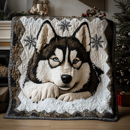 Husky Frost Snuggle Quilted Blanket NCU0TH2349