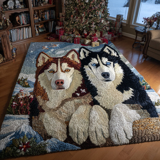 Husky Glacier Duo Area Rug NCU0HH1385
