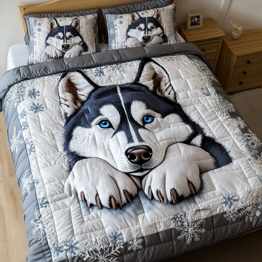 Husky Trail 3-Piece Quilted Bedding Set NCU0DK7425