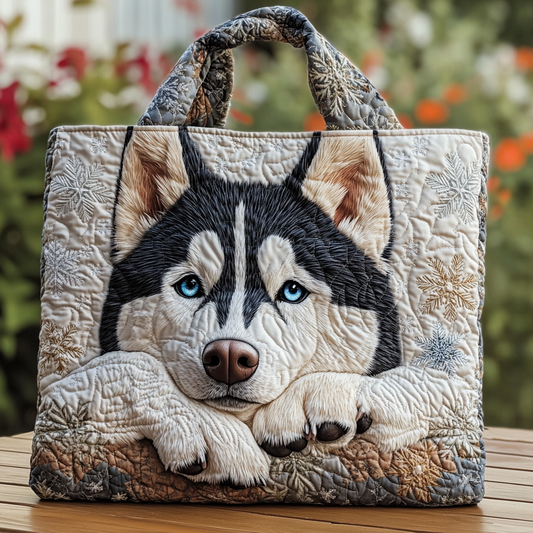 Husky Whisper Quilted Tote Bag NCU0DK9733