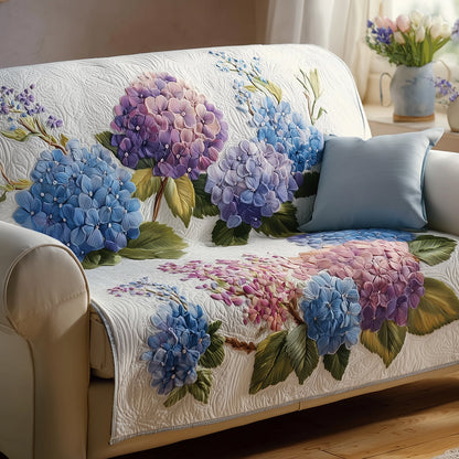 Hydrangea Daydream Quilted Sofa Cover NCU0TH3628
