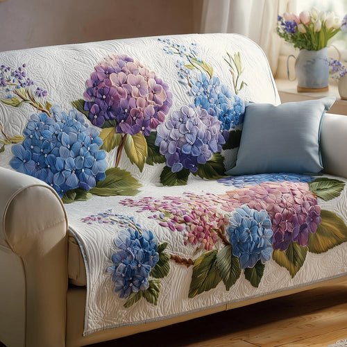 Hydrangea Daydream Quilted Sofa Cover NCU0TH3628