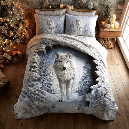 Ice Howler 3-Piece Quilted Bedding Set NCU0TV1381