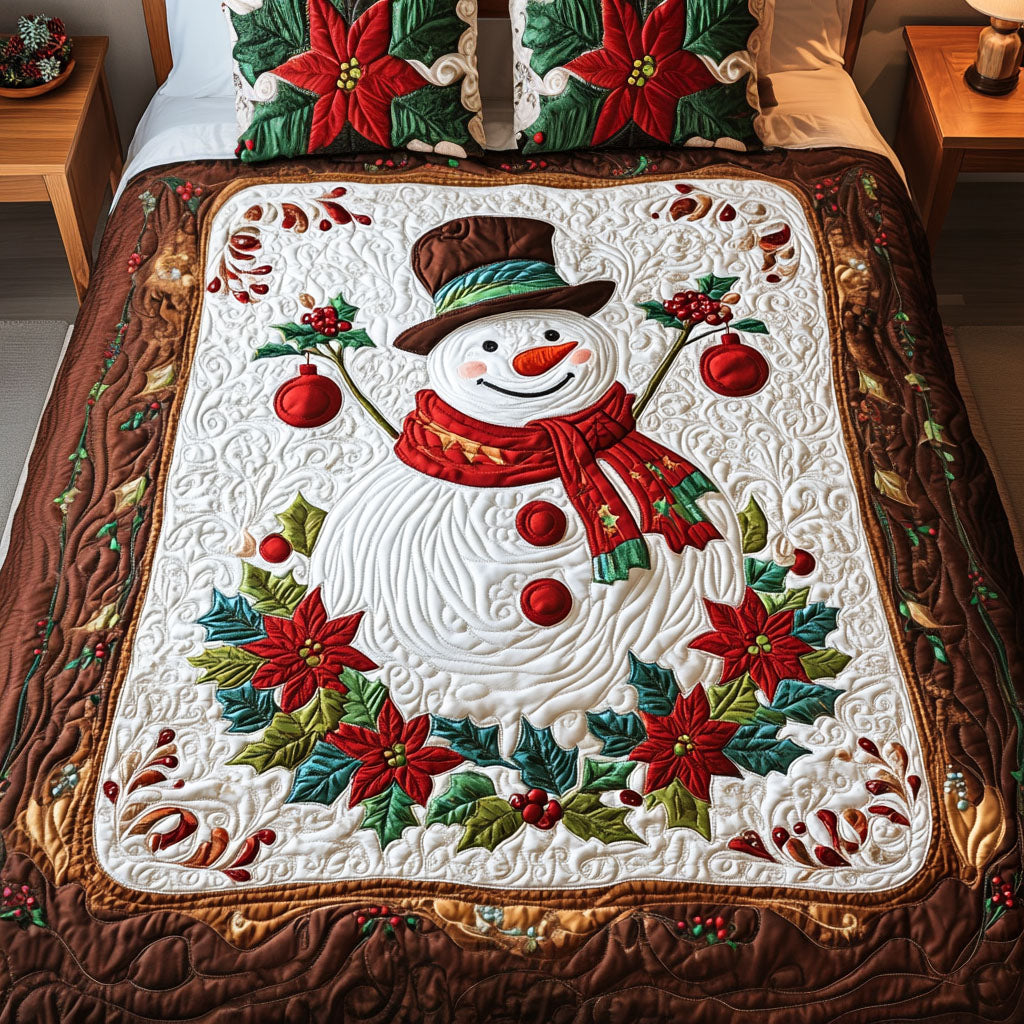 Icicle Dreams 3-Piece Quilted Bedding Set NCU0PT2518