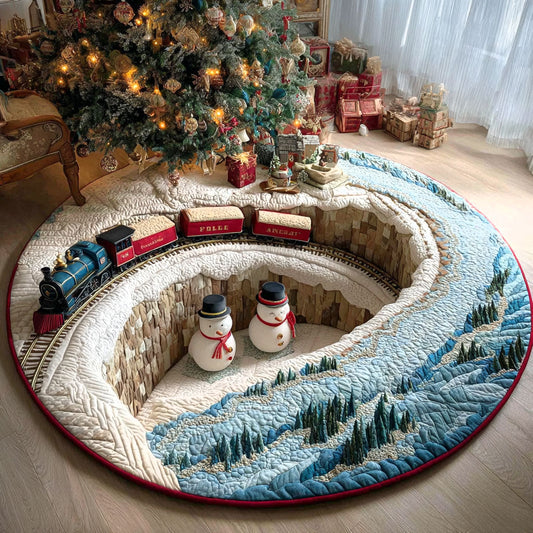 Icicle Valley Quilted Round Mat NCU0PT10429