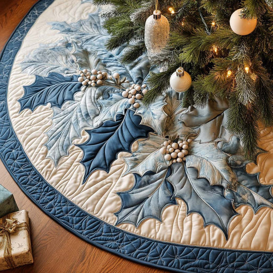 Icy Glow Christmas Quilted Tree Skirt NCU0NT10498