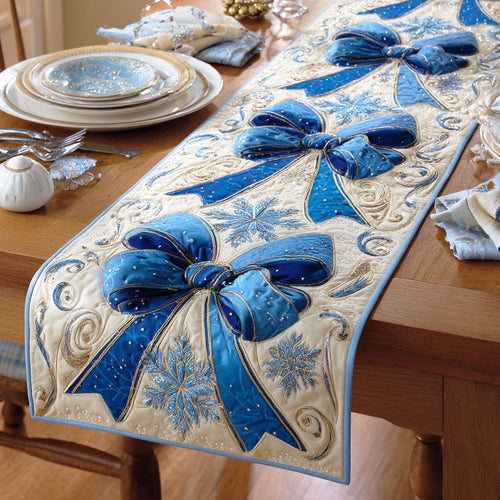 Icy Noel Spirit Quilted Table Runner NCU0TD779
