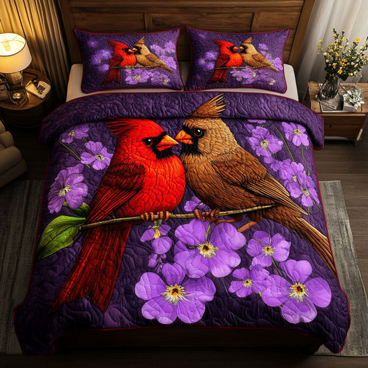 Illinois Cardinal 3-Piece Quilted Bedding Set NCU0NT6092