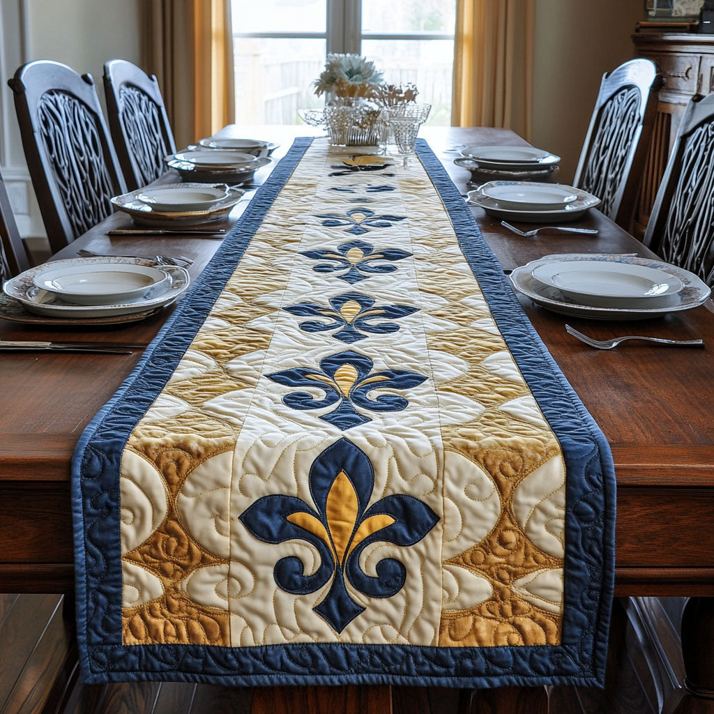 Imperial Fleur Quilted Table Runner NCU0PT3645
