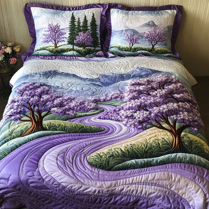 Indigo Rise 3-Piece Quilted Bedding Set NCU0PT7078