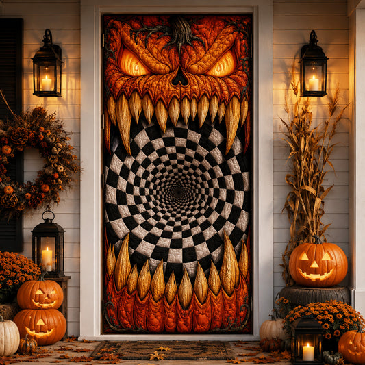 Infernal Vortex Quilted Door Cover NCU0TV2093