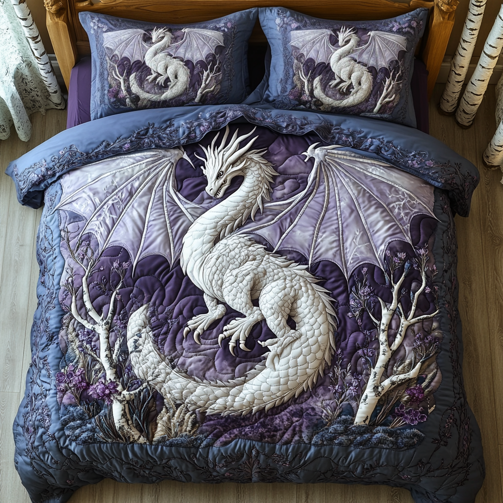 Infernal Wing Quilted Bedding Set NCU0DV2762