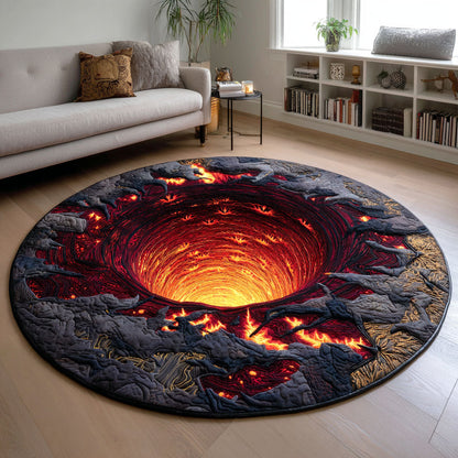 Inferno Abyss Quilted Round Mat NCU0TD754