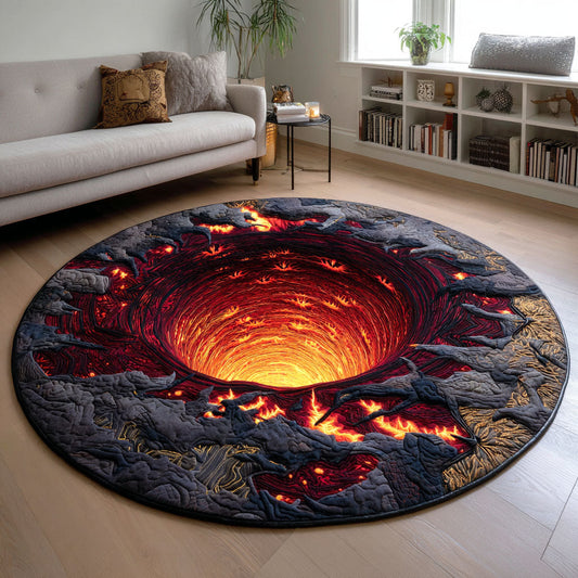 Inferno Abyss Quilted Round Mat NCU0TD754