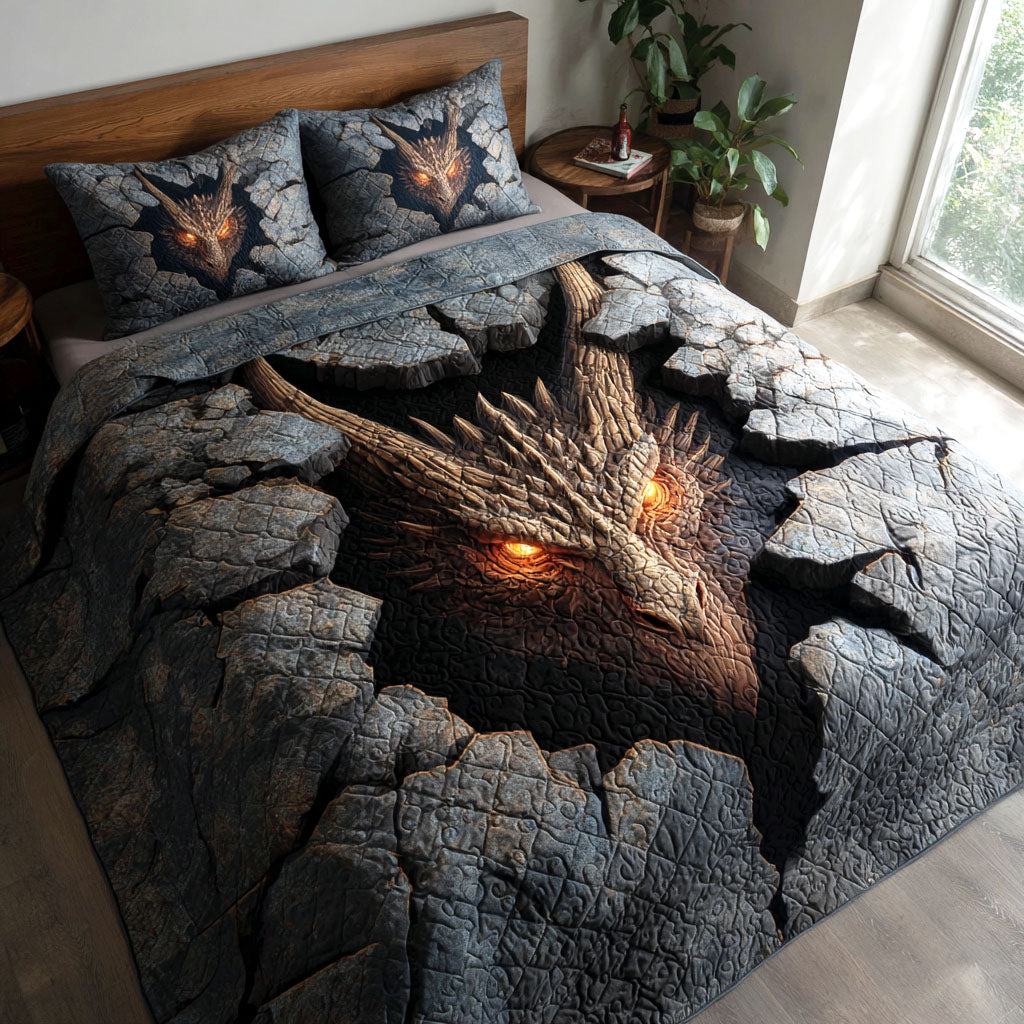 Inferno Breaker 3-Piece Quilted Bedding Set NCU0TV1347