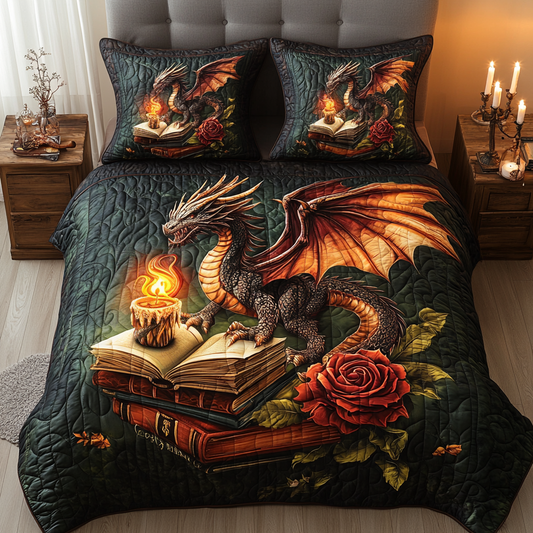 Inferno Roar 3-Piece Quilted Bedding Set NCU0DV2407