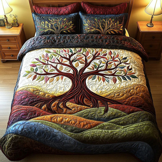 Infinite Growth 3-Piece Quilted Bedding Set NCU0PT3813
