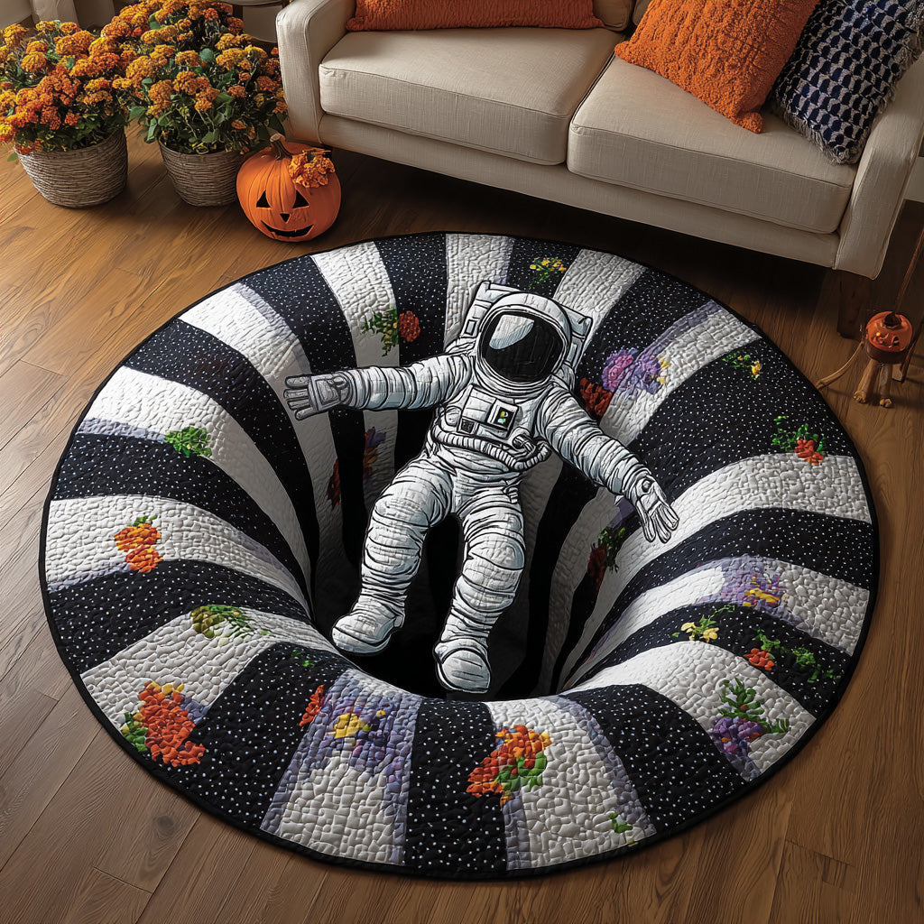 Infinity Astronaut Orbit Quilted Round Mat NCU0DV7591