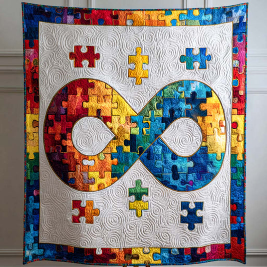 Infinity Puzzle Quilted Blanket NCU0NT9581