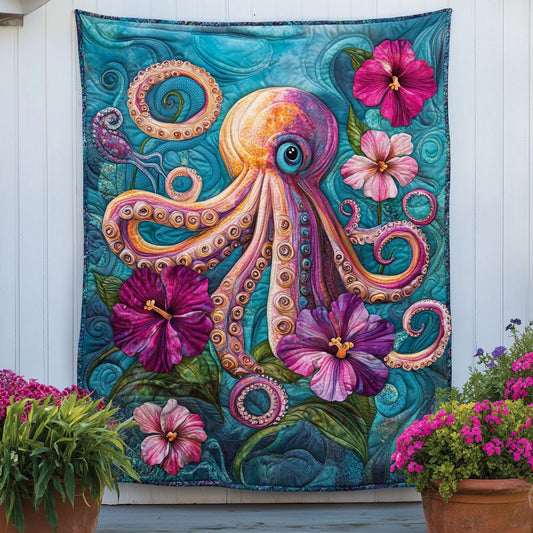 Ink in Bloom Quilted Blanket NCU0NT7003