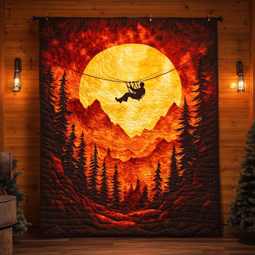 Into the Golden Horizon Quilted Blanket NCU0XD501