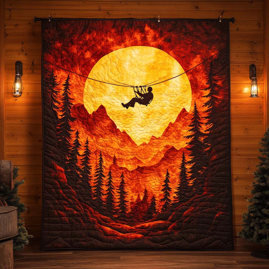 Into the Golden Horizon Quilted Blanket NCU0XD501