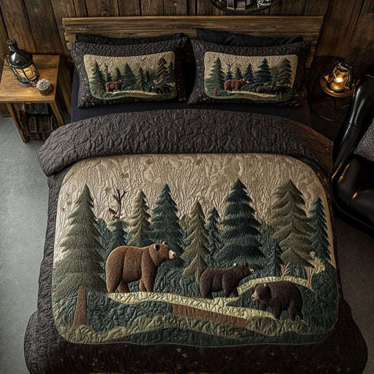 Into the Pines 3-Piece Quilted Bedding Set NCU0PT8396